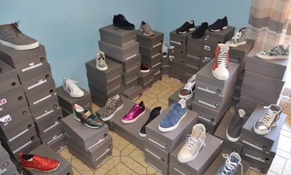 Commercio di scarpe rubate a Vercelli