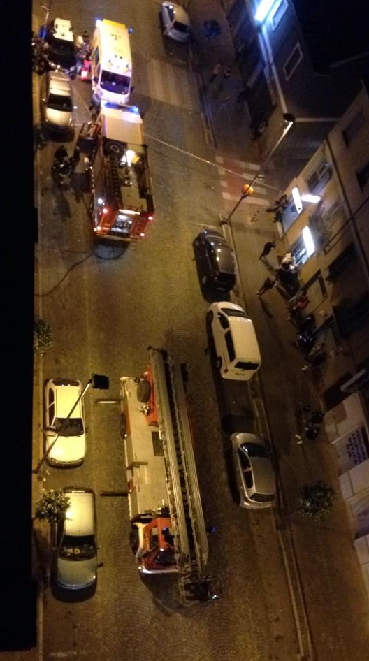 Incendio in un locale in corso Prestinari