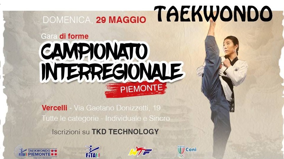 A Vercelli 300 atleti per il campionato di Taekwondo