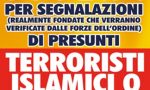 Buonanno: "Taglia di 500 euro per chi fornisce informazioni sui terroristi islamici"