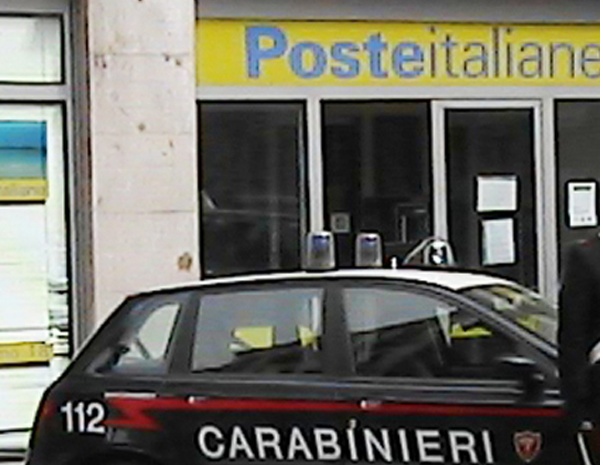 Rapina a mano armata alle Poste di Cavaglià