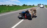 Incidente in tangenziale, ferito motociclista