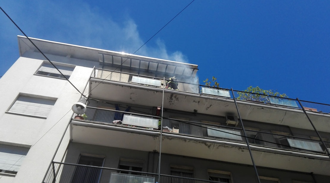 Principio d’incendio in centro città