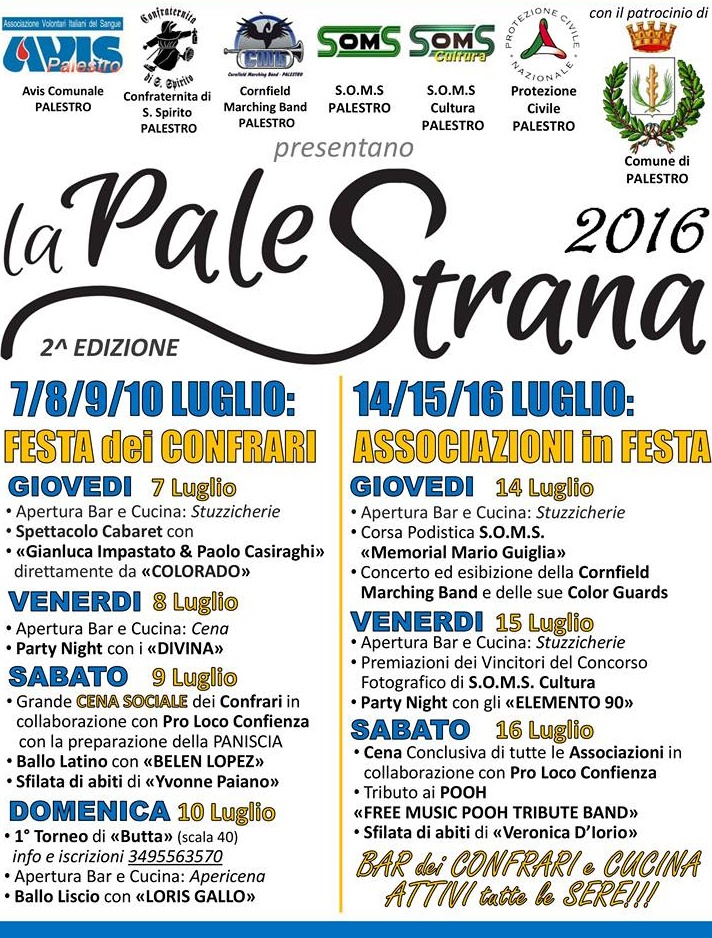 Una settimana di festa a Palestro con le associazioni del paese