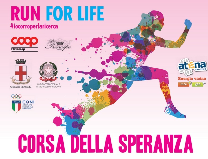 CONTRO IL CANCRO: corsa della speranza a Vercelli