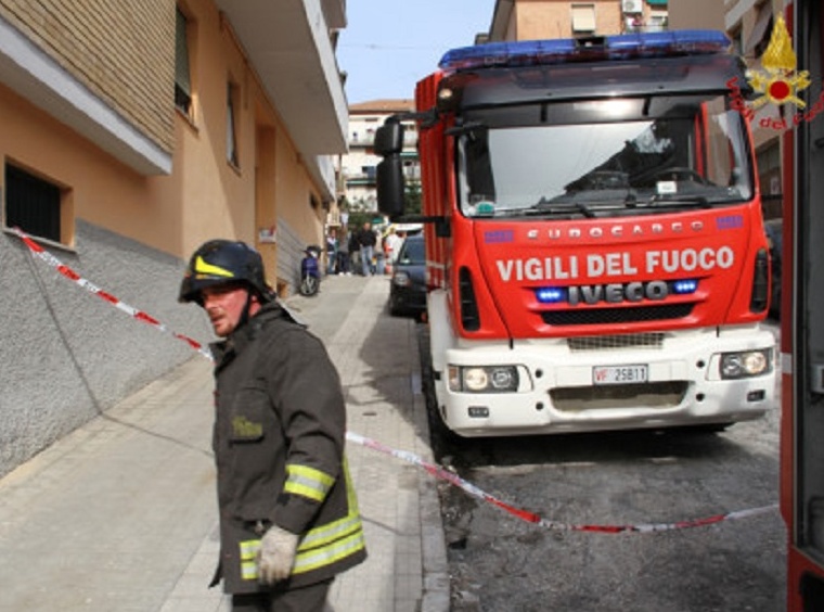 Fuga di gas in via Testi