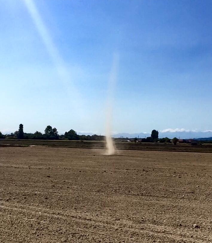 METEO: giornata di sole ma … “trombe d’aria” tra Carisio e Santhià!