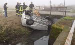 CRONACA: cinghiale sulla strada, auto nel canale!