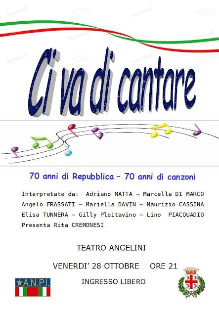 L’Anpi festeggia 70 anni di Repubblica