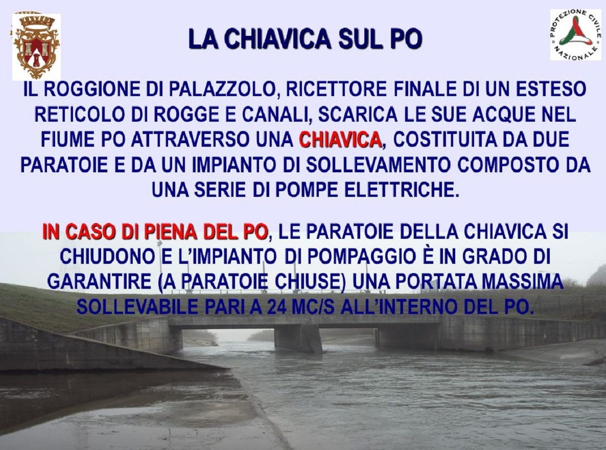 PIENA DEL PO A TRINO: il rischio è per le rogge