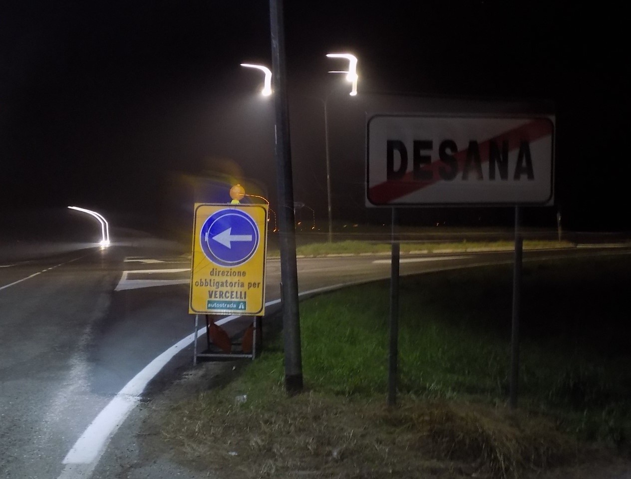 Qualche disagio per la chiusura della strada a Desana