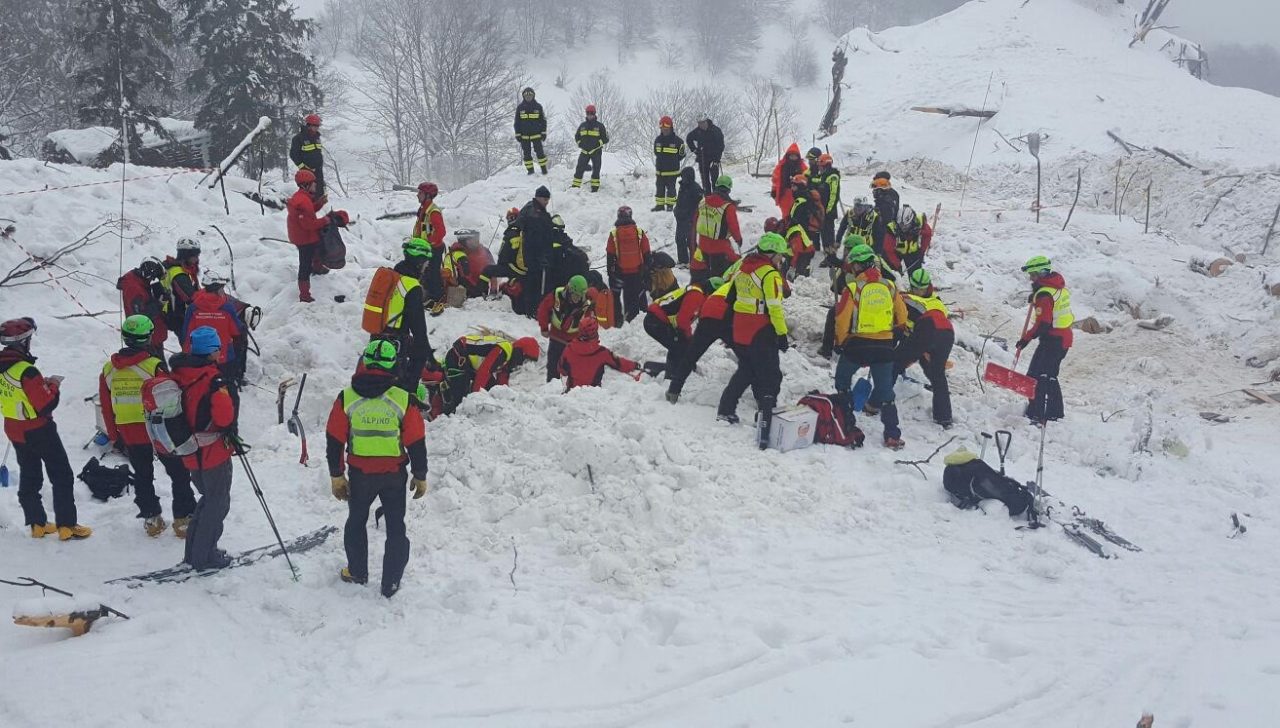 SISMA: i tecnici piemontesi del Soccorso Alpino ancora al lavoro