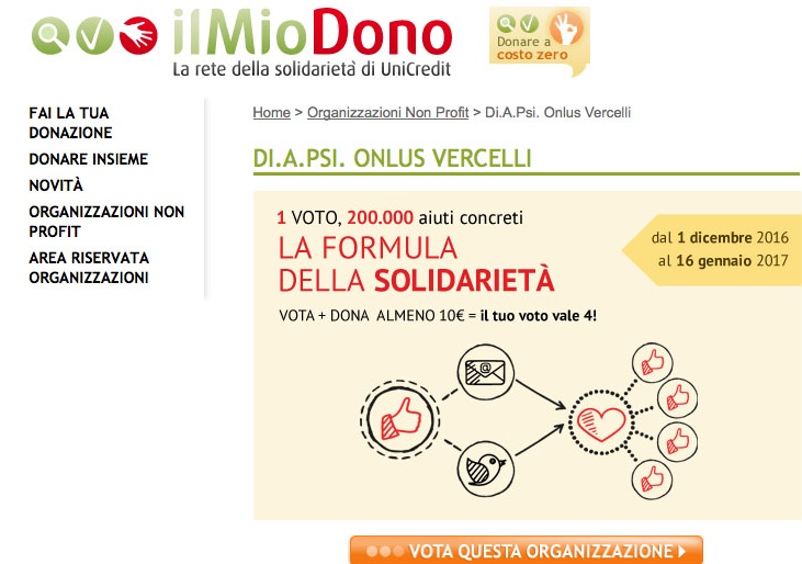 Un clic per Diapsi, non costa e vale molto