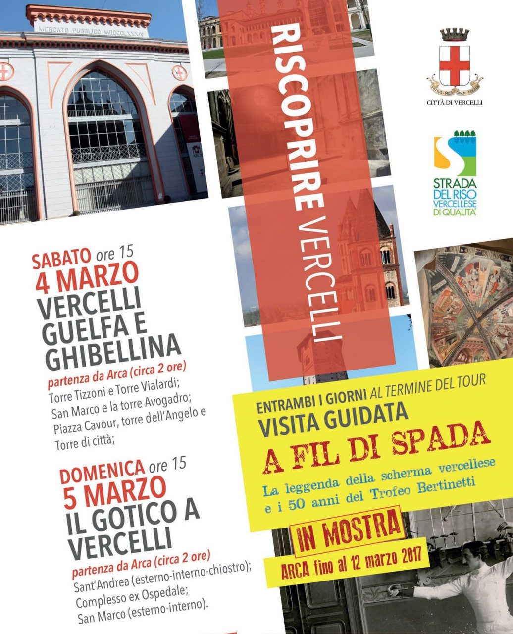 CULTURA: “Riscoprire Vercelli” con due percorsi guidati