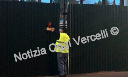 VERCELLI: cede la recinzione del Museo dello Sport