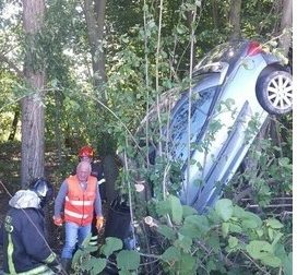 CRONACA: Auto s'impianta nel bosco