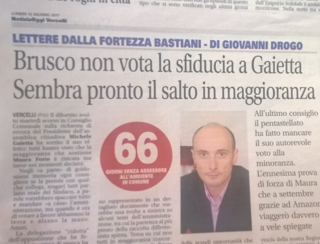 Brusco in maggioranza: si sapeva da settimane