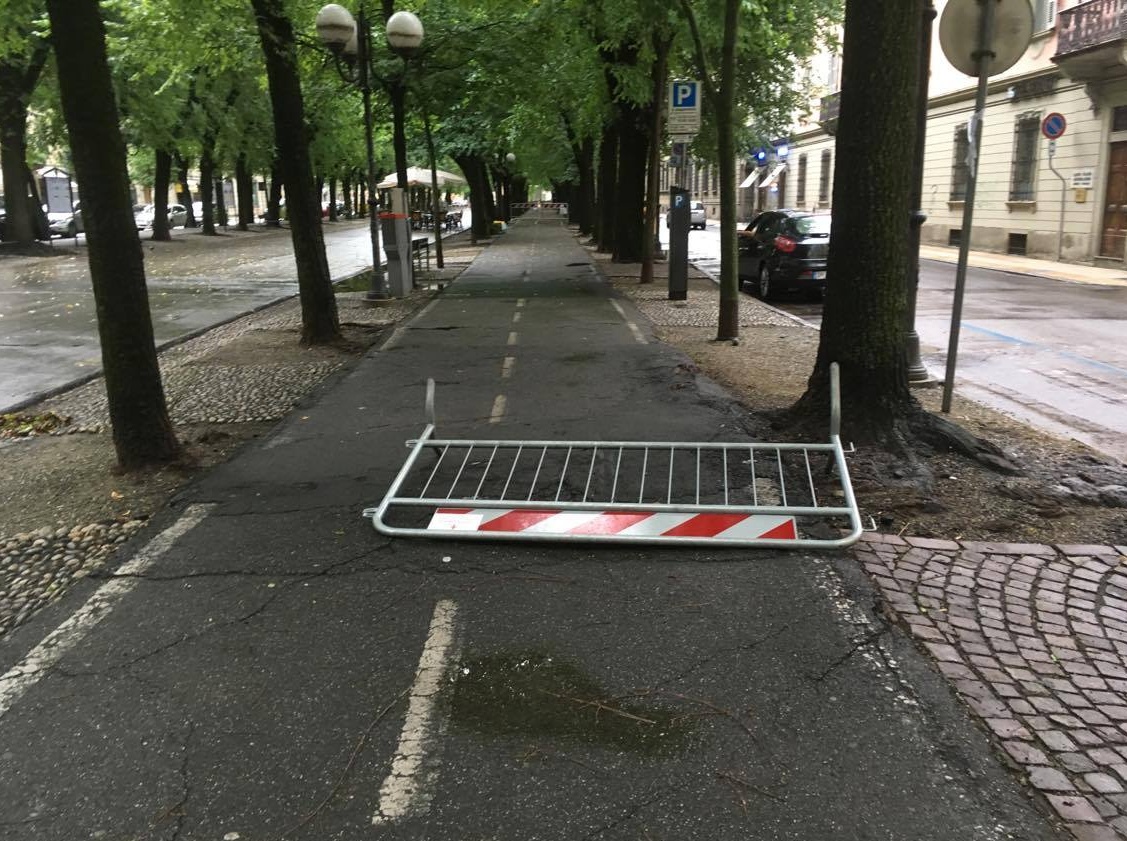 VERCELLI: maltempo, solo qualche ramo abbattuto