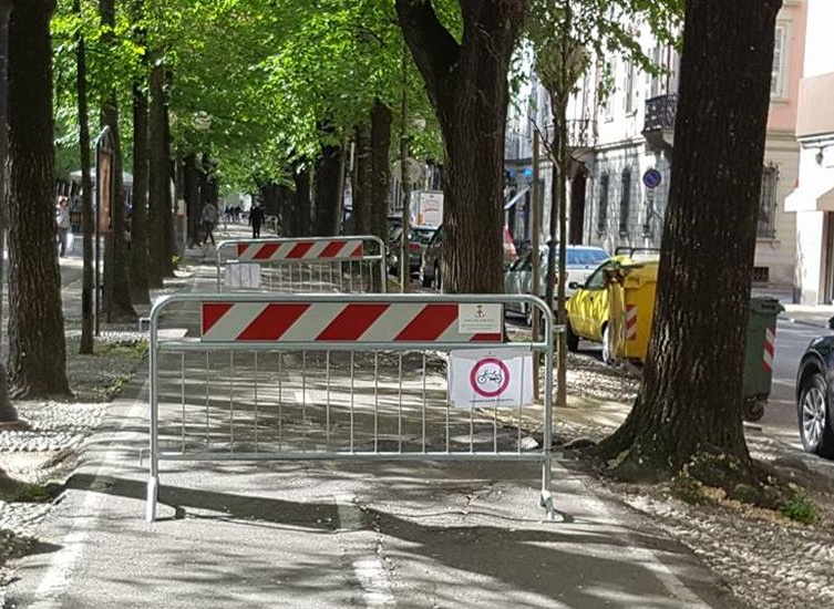 VERCELLI: nuova pista ciclabile in viale Garibaldi