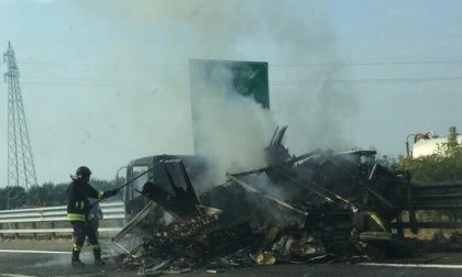 CRONACA: Incendio sull'autostrada A4