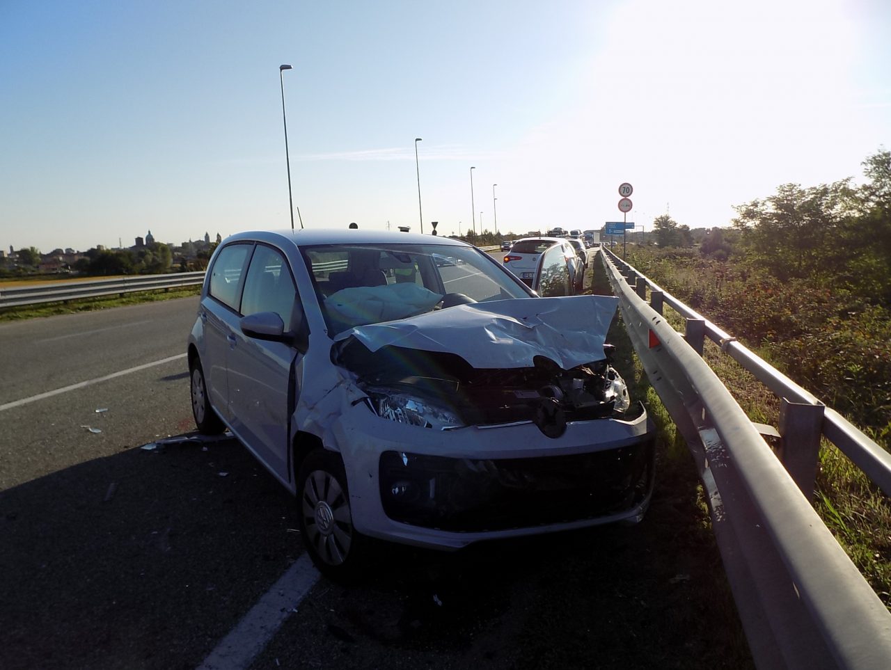 VERCELLI: INCIDENTE CON 2 PERSONE IN OSPEDALE