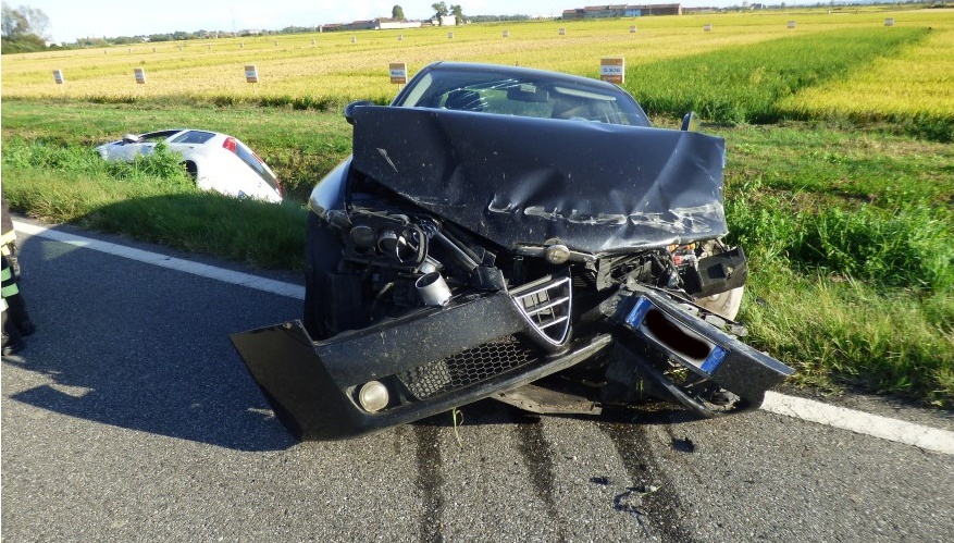 VERCELLI: Triplo schianto sulla SR 11