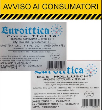 SALUTE: Biotossine nelle cozze
