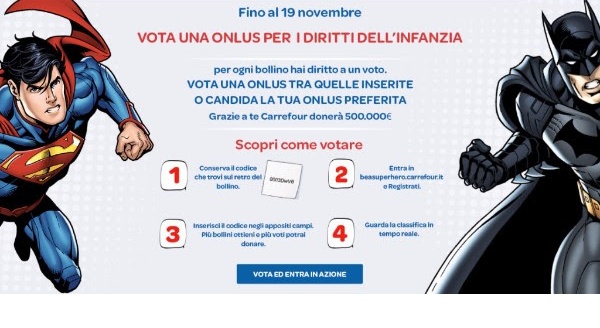 VERCELLI: Aiuta Biud10 diventando super-hero di Carrefour…