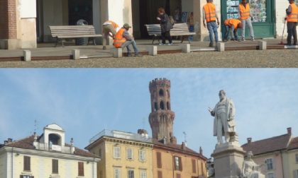 VERCELLI: Turisti e profughi in piazza Cavour