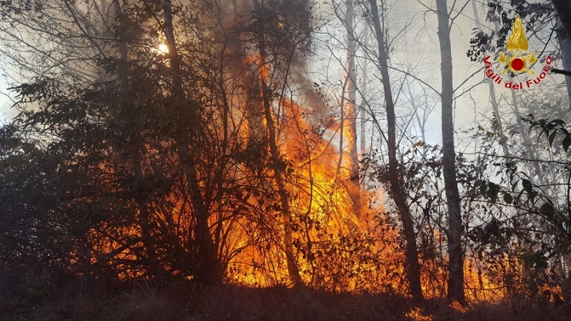 Baraggia: inferno di fuoco