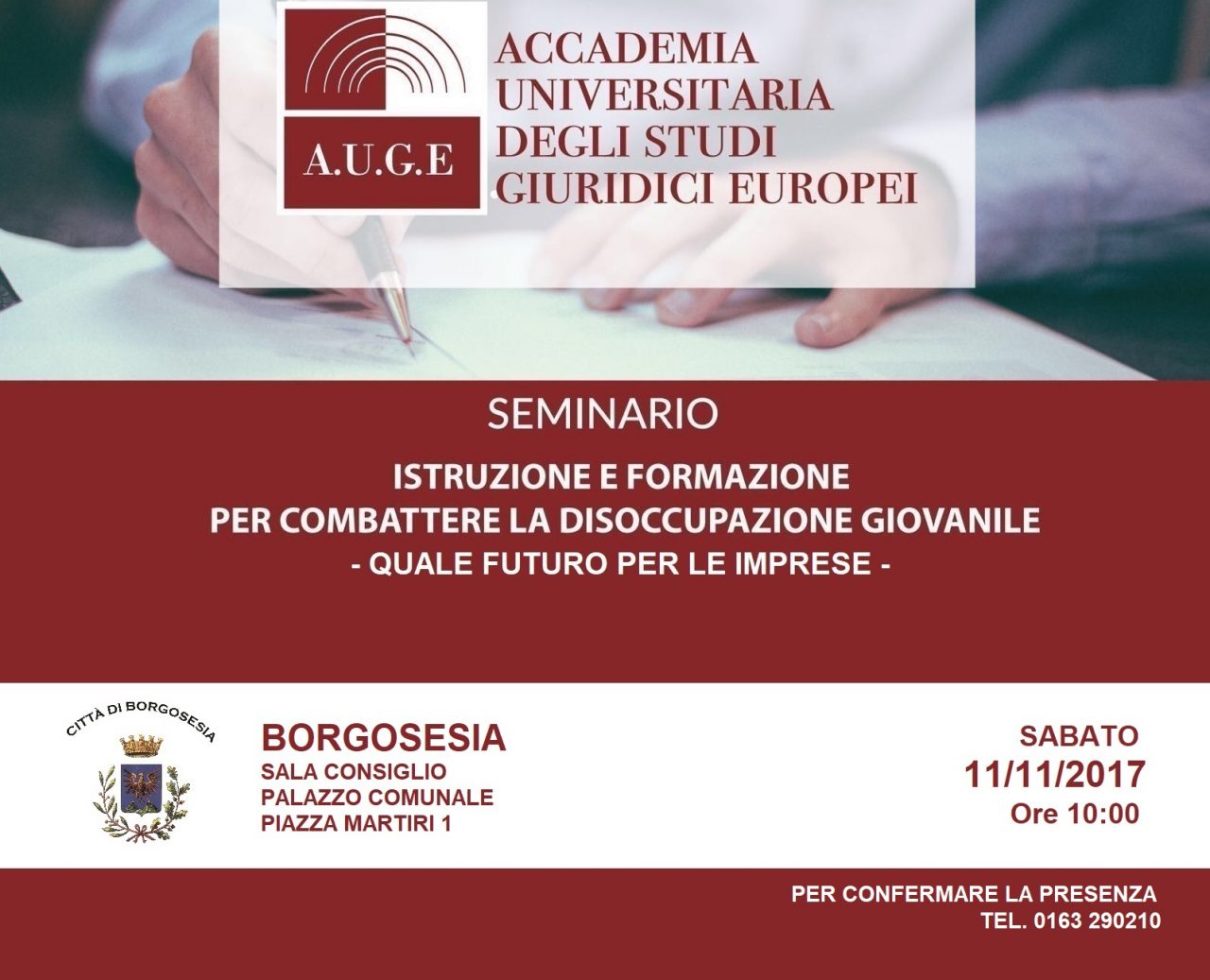 Convegno disoccupazione a Borgosesia