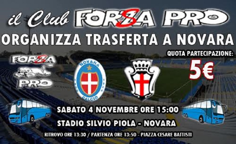 Derby Novara pochi posti sui pullman