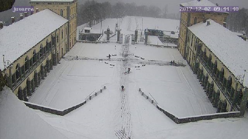 Santuario Oropa sotto la neve