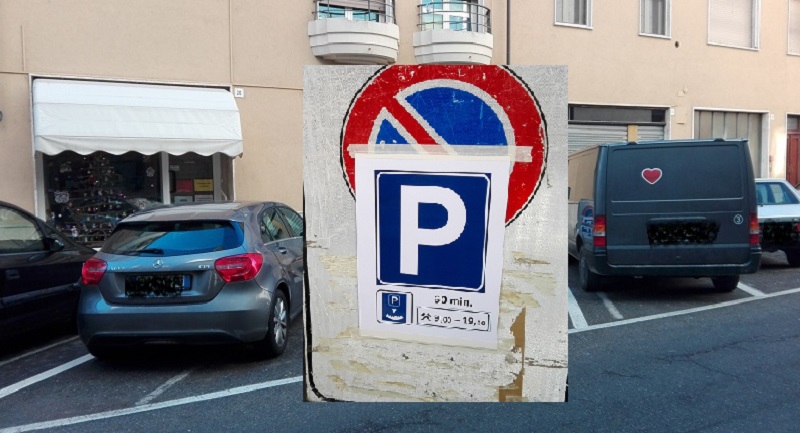 Parcheggi a tempo proteste in via Marsala