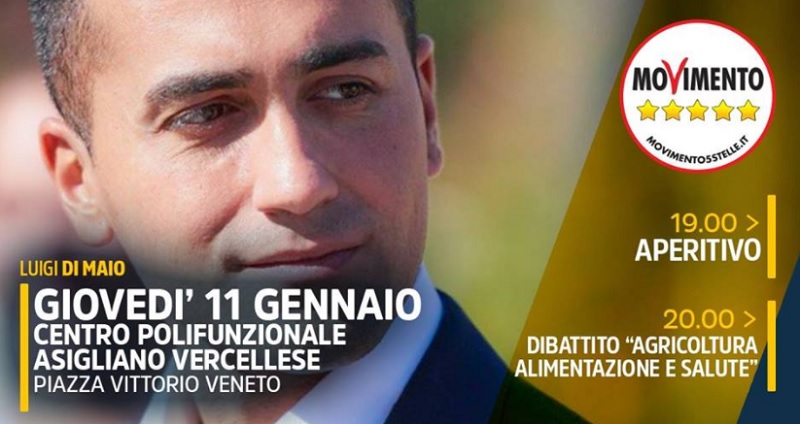 Luigi Di Maio incontra gli agricoltori ad Asigliano