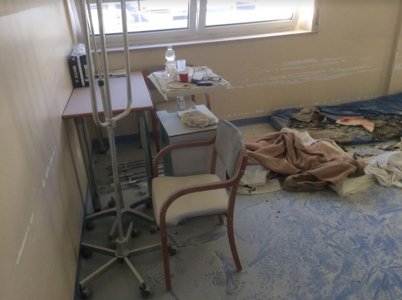 Incendio Ospedale: gravissimo il paziente ustionato