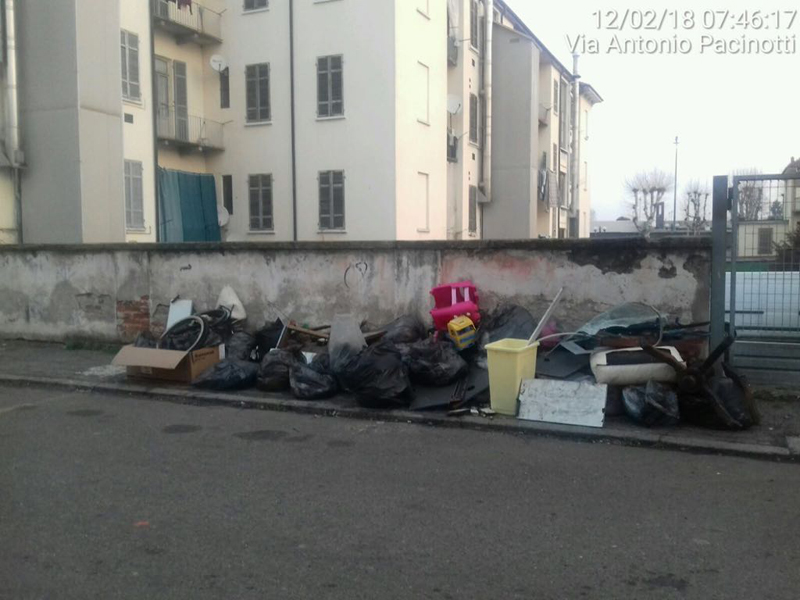 Furbetto della spazzatura pizzicato dai Civich