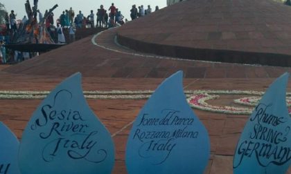 Acqua vercellese ad Auroville per il cinquantennale