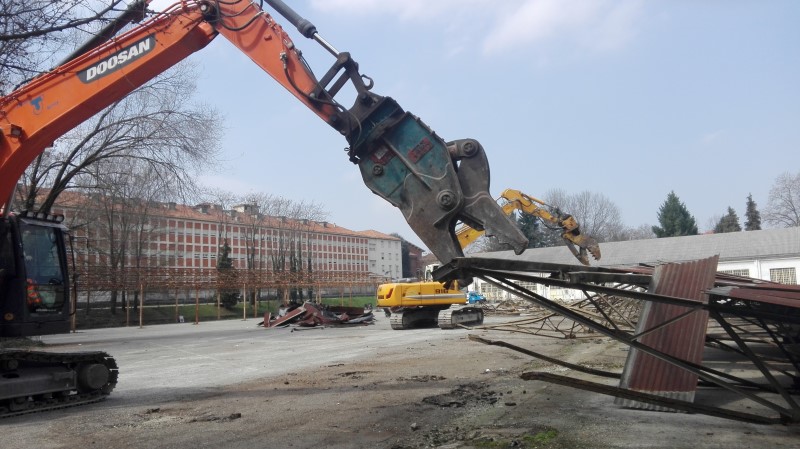 Parcheggio Garrone: foto e video dei lavori