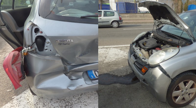 Tamponamento a Vercelli in corso Avogadro di Quaregna