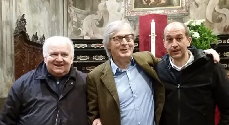 Sgarbi a Vercelli per Gaudenzio, tappa a Studio 10