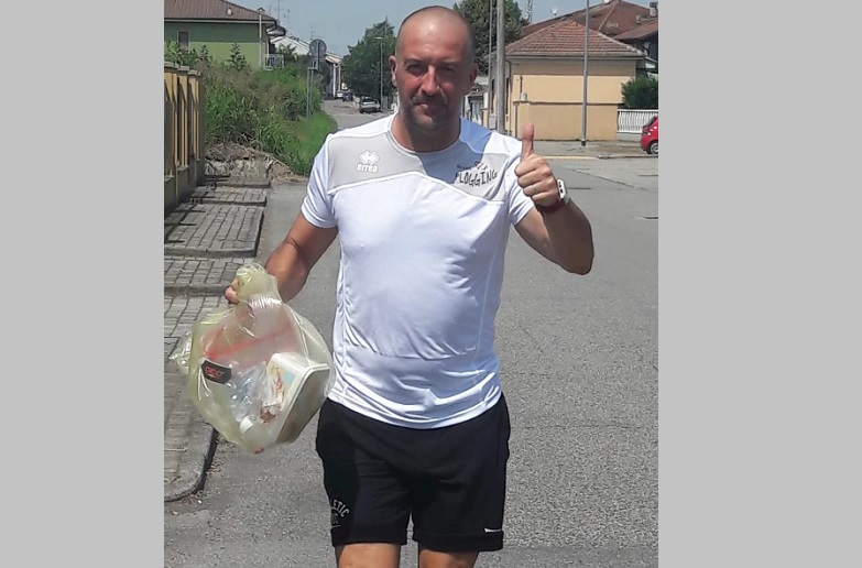 Plogging a Vercelli: l’esempio di Daniele Sala
