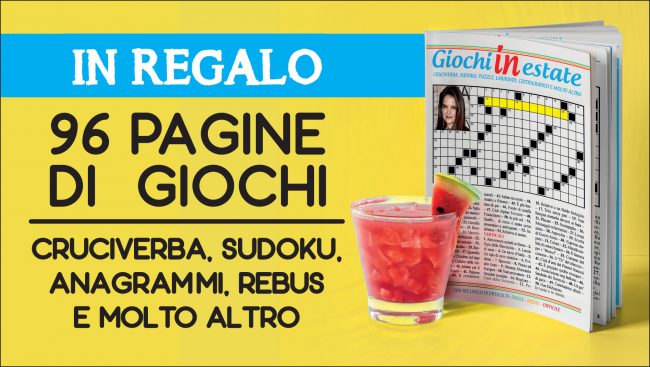 Giochi in estate: con Notizia Oggi Vercelli 96 pagine di enigmistica in regalo!