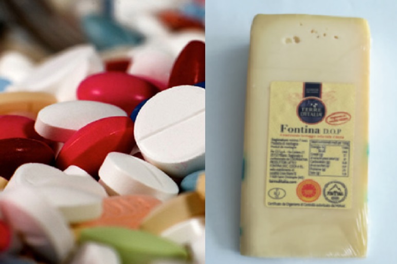 Ritirati dal mercato medicinale e Fontina Dop