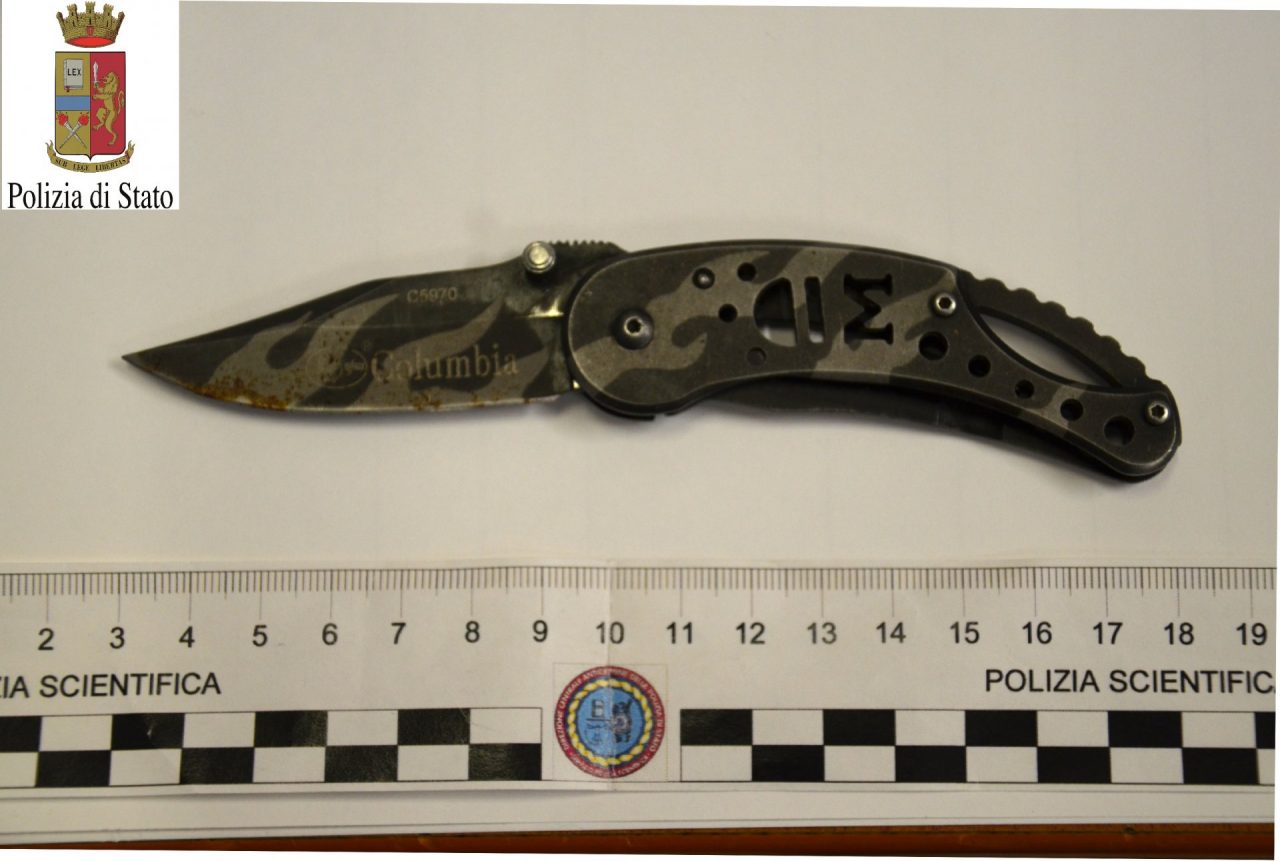 Coltello a serramanico nello zaino: denunciato