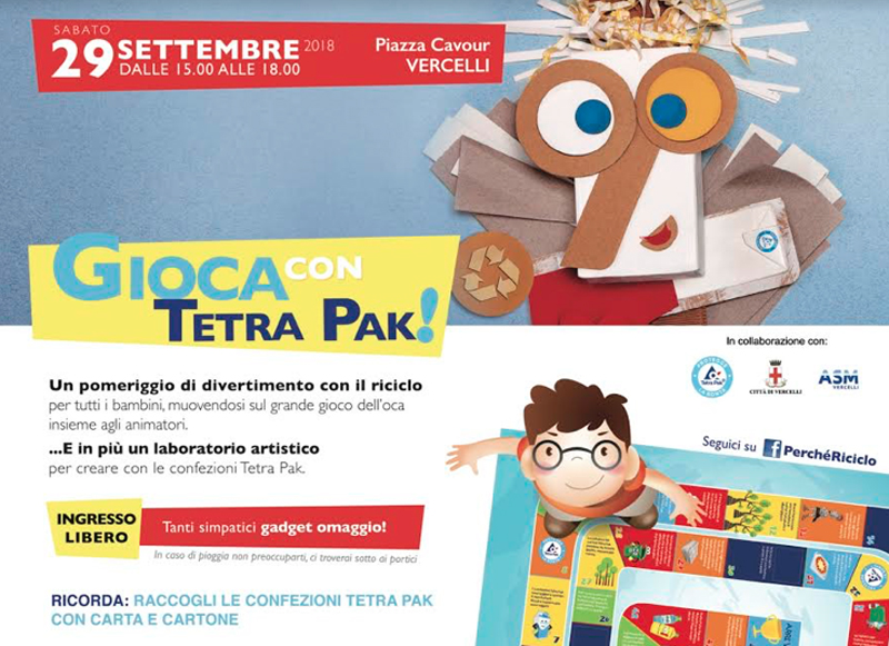 Festa del riciclo: eventi per bimbi in piazza Cavour