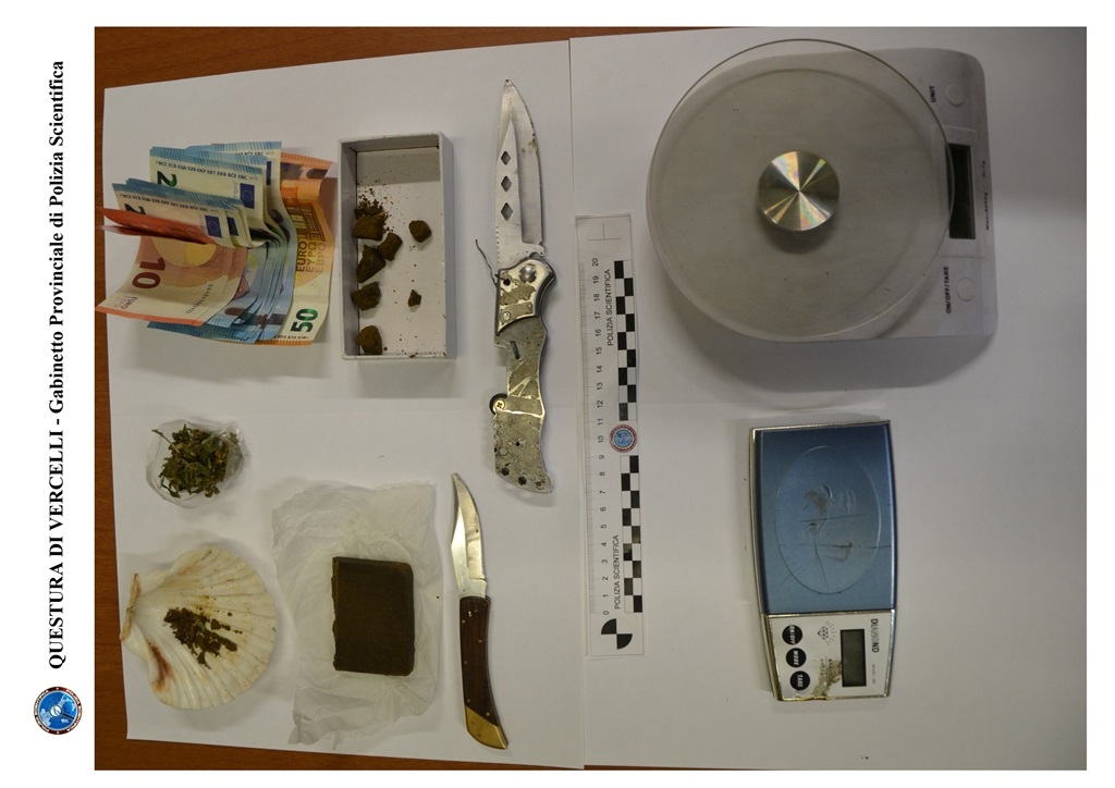 Spaccio droga: ventenne vercellese nei guai