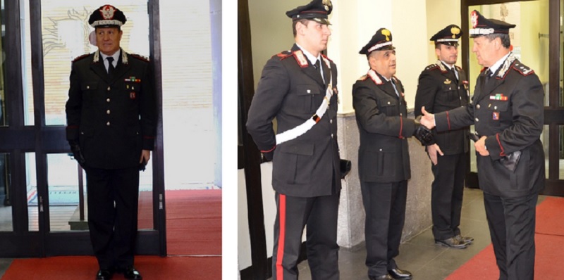 Carabinieri Vercelli: visita del generale Mossa