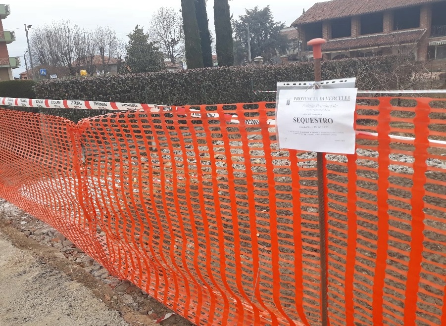 Carisio: sotto sequestro area comunale