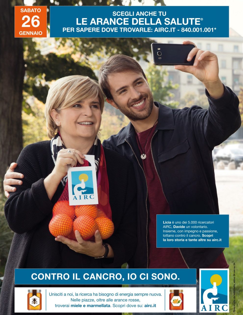 AIRC: le Arance della Salute